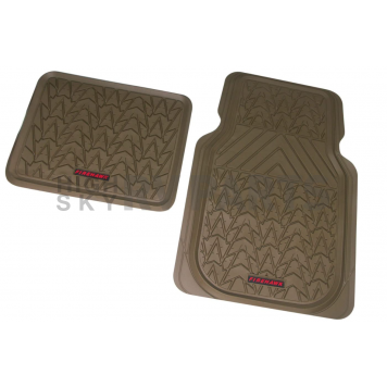 American Auto Accessories Floor Mat - Universal Fit Tan Rubber 4 Pieces - FS1943-2