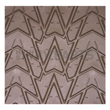 American Auto Accessories Floor Mat - Universal Fit Tan Rubber 4 Pieces - FS1943-1