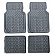 American Auto Accessories Floor Mat - Universal Fit Gray Rubber 4 Pieces - FS1948