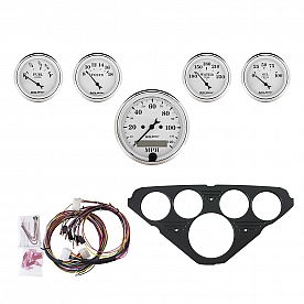 AutoMeter 5 Piece Gauge Panel Kit - 7049-OTW