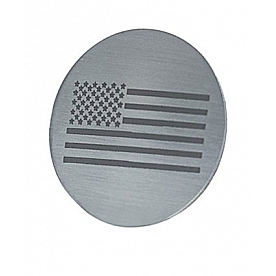American Car Craft Interior Trim Kit - Battle Worn American Flag Stainless Steel - 171014