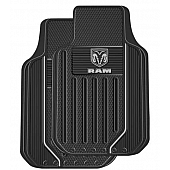 Plasticolor Floor Mat - Universal-Fit PVC Dodge Ram Logo Set of 2 - 001599R25
