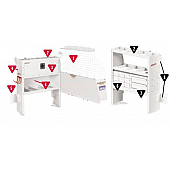 Weather Guard (Werner) Van Storage System Kit 6008311
