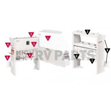 Weather Guard (Werner) Van Storage System Kit 6008311