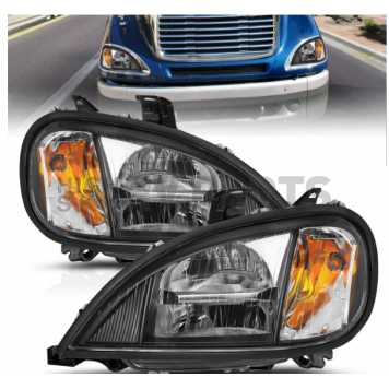 ANZO USA Headlight Assembly Oval Standard Beam Set Of 2 - 131028-3