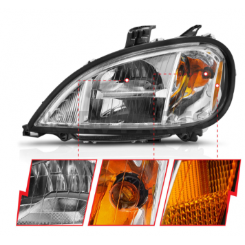 ANZO USA Headlight Assembly Oval Standard Beam Set Of 2 - 131029-4