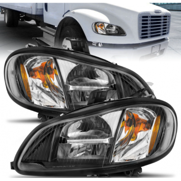 ANZO USA Headlight Assembly Oval Standard Beam Set Of 2 - 131030-4