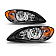 ANZO USA Headlight Assembly Oval Standard Beam Set Of 2 - 131032