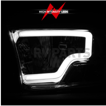 ANZO USA Headlight Assembly Rectangular Crystal Headlight Set Of 2 - 111516-2
