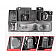 ANZO USA Headlight Assembly Rectangular Crystal Headlights With Turn Signal Set Of 2 - 111508