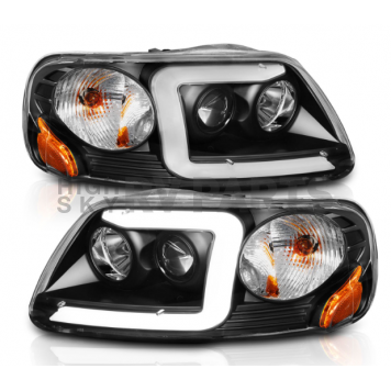 ANZO USA Headlight Assembly Rectangular Projector Beam Set Of 2 - 111503