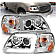 ANZO USA Headlight Assembly Rectangular Projector Beam Set Of 2 - 111504