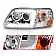 ANZO USA Headlight Assembly Rectangular Projector Beam Set Of 2 - 111504