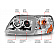 ANZO USA Headlight Assembly Rectangular Projector Beam Set Of 2 - 111504