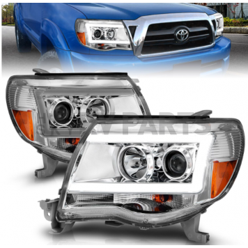 ANZO USA Headlight Assembly Rectangular Projector Beam Set Of 2 - 111518-5