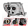 ANZO USA Headlight Assembly Rectangular Projector Beam Set Of 2 - 111518