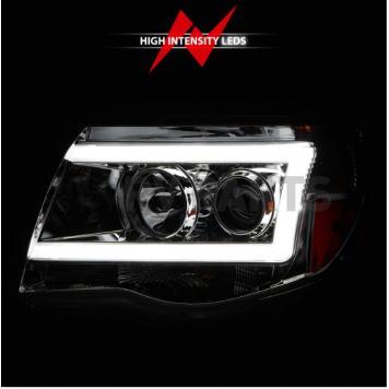 ANZO USA Headlight Assembly Rectangular Projector Beam Set Of 2 - 111518-4
