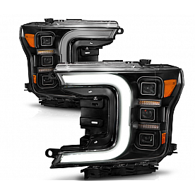 ANZO USA Headlight Assembly Rectangular Projector Beam Set Of 2 - 111519