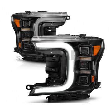 ANZO USA Headlight Assembly Rectangular Projector Beam Set Of 2 - 111519