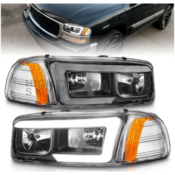 ANZO USA Headlight Assembly Rectangular Projector Beam Set Of 2 - 111522-5