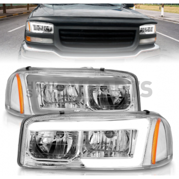 ANZO USA Headlight Assembly Rectangular Projector Beam Set Of 2 - 111523-5