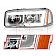 ANZO USA Headlight Assembly Rectangular Projector Beam Set Of 2 - 111523