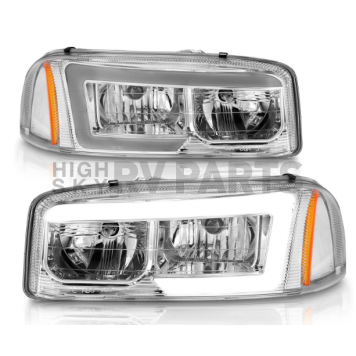 ANZO USA Headlight Assembly Rectangular Projector Beam Set Of 2 - 111523