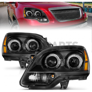 ANZO USA Headlight Assembly Rectangular Projector Beam Set Of 2 - 111530-4