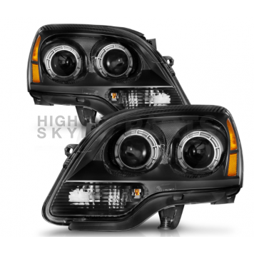ANZO USA Headlight Assembly Rectangular Projector Beam Set Of 2 - 111530