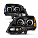 ANZO USA Headlight Assembly Rectangular Projector Beam Set Of 2 - 111530