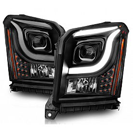 ANZO USA Headlight Assembly Rectangular Projector Beam Set Of 2 - 111535
