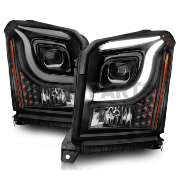 ANZO USA Headlight Assembly Rectangular Projector Beam Set Of 2 - 111535