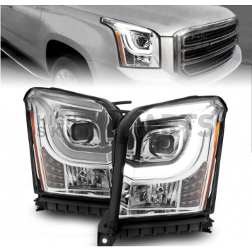 ANZO USA Headlight Assembly Rectangular Projector Beam Set Of 2 - 111536-1