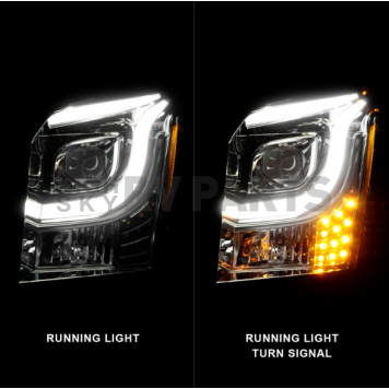 ANZO USA Headlight Assembly Rectangular Projector Beam Set Of 2 - 111536-3