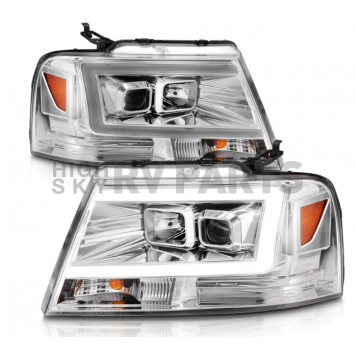 ANZO USA Headlight Assembly Rectangular Projector Beam Set Of 2 - 111542