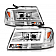 ANZO USA Headlight Assembly Rectangular Projector Beam Set Of 2 - 111542