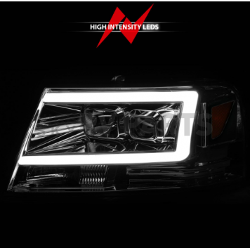 ANZO USA Headlight Assembly Rectangular Projector Beam Set Of 2 - 111542-3