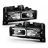 ANZO USA Headlight Assembly Rectangular Standard Beam Set Of 2 - 111498
