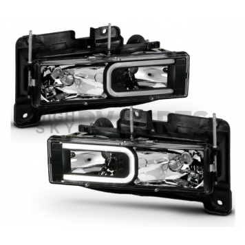 ANZO USA Headlight Assembly Rectangular Standard Beam Set Of 2 - 111498