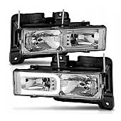 ANZO USA Headlight Assembly Rectangular Standard Beam Set Of 2 - 111499
