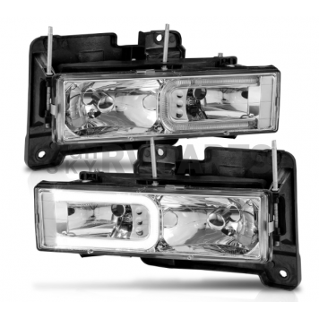 ANZO USA Headlight Assembly Rectangular Standard Beam Set Of 2 - 111499