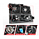 ANZO USA Headlight Assembly Rectangular Standard Beam Set Of 4 - 111501
