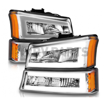 ANZO USA Headlight Assembly Rectangular Standard Beam Set Of 4 - 111502