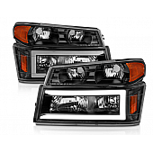 ANZO USA Headlight Assembly Rectangular Standard Beam Set Of 4 - 111558