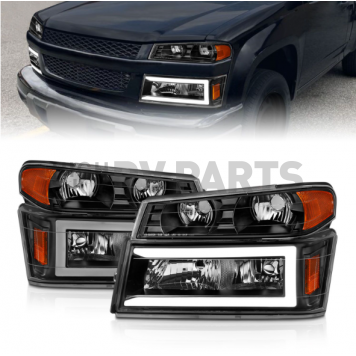 ANZO USA Headlight Assembly Rectangular Standard Beam Set Of 4 - 111558-1