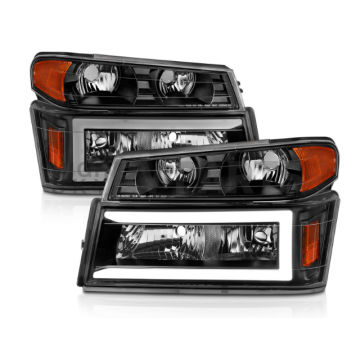ANZO USA Headlight Assembly Rectangular Standard Beam Set Of 4 - 111558