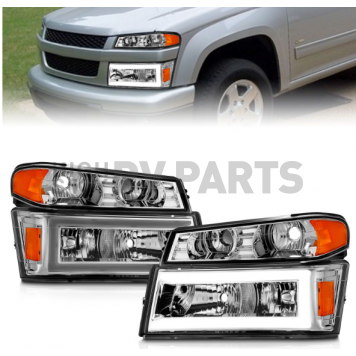ANZO USA Headlight Assembly Rectangular Standard Beam Set Of 4 - 111559-5