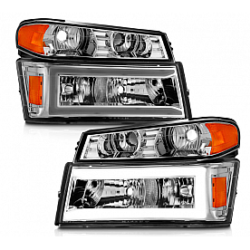 ANZO USA Headlight Assembly Rectangular Standard Beam Set Of 4 - 111559