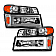 ANZO USA Headlight Assembly Rectangular Standard Beam Set Of 4 - 111559