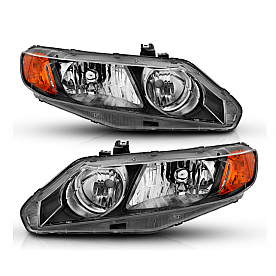 ANZO USA HONDA CIVIC 06-11 CRYSTAL HEADLIGHTS 4DR BLACK (OE TYPE REPLACEMENT) - 121547